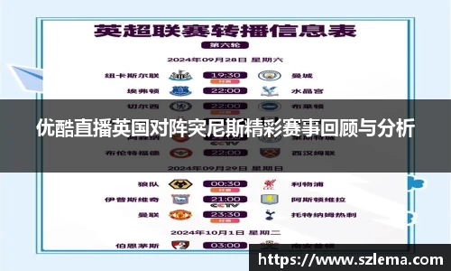 优酷直播英国对阵突尼斯精彩赛事回顾与分析